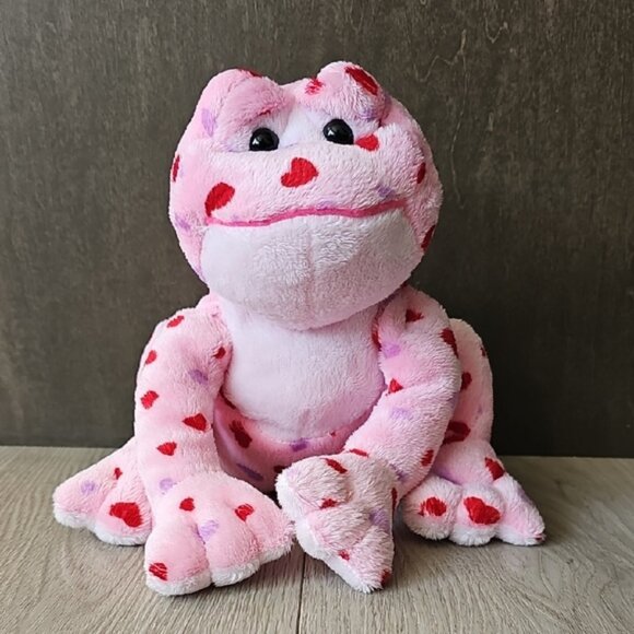 Webkinz Pink Love Frog HM144 Plush - Picture 1 of 6